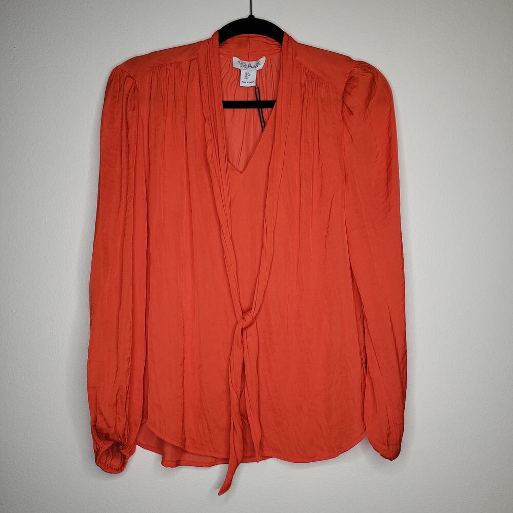 Rachel Zoe| Orange Long Sleeve Blouse